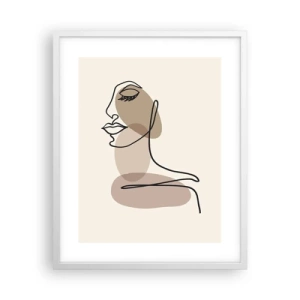 Poster în ramă albă - Ascultându-se pe sine - 40x50 cm