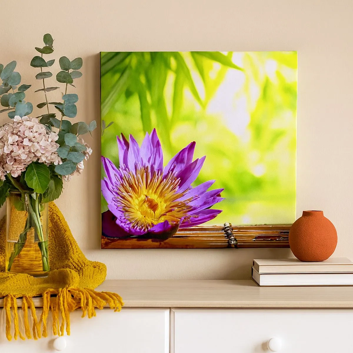 Tablou pe pânză - În soarele asiatic - 30x30 cm