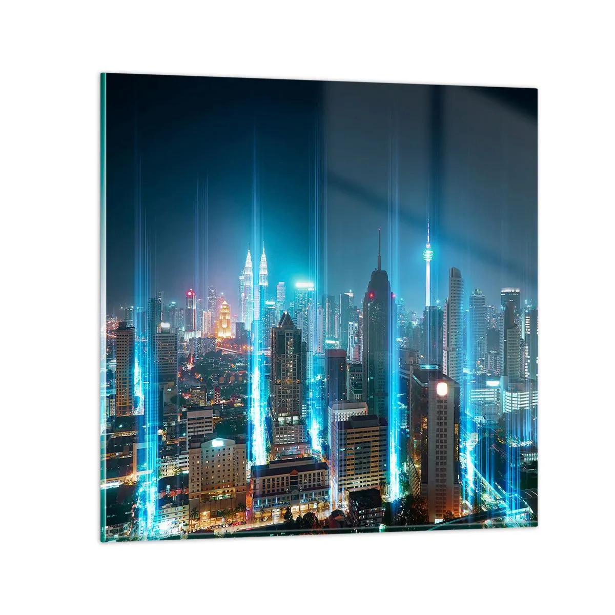 Tablou pe sticlă - Prin Berlin spre cer - 70x70 cm