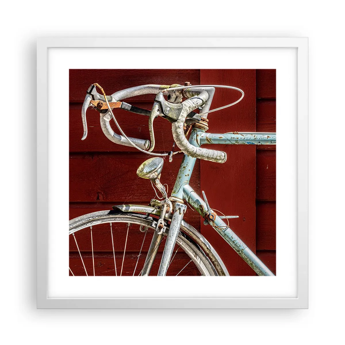 Poster în ramă albă - Creat pentru victorie - 40x40 cm