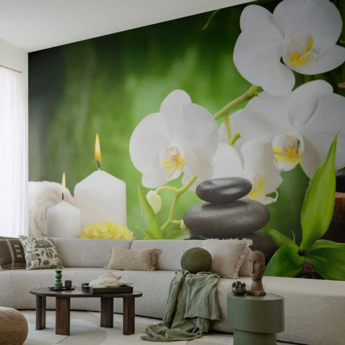 Tapet Standard Eco - Fragrant, floral, atingere delicată - Flori, Orhidee, Orhidee - 200x140 cm