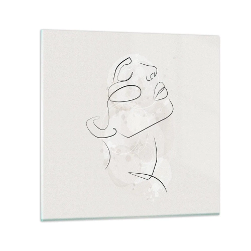 Tablou pe sticlă - Schiță de vis - 60x60 cm