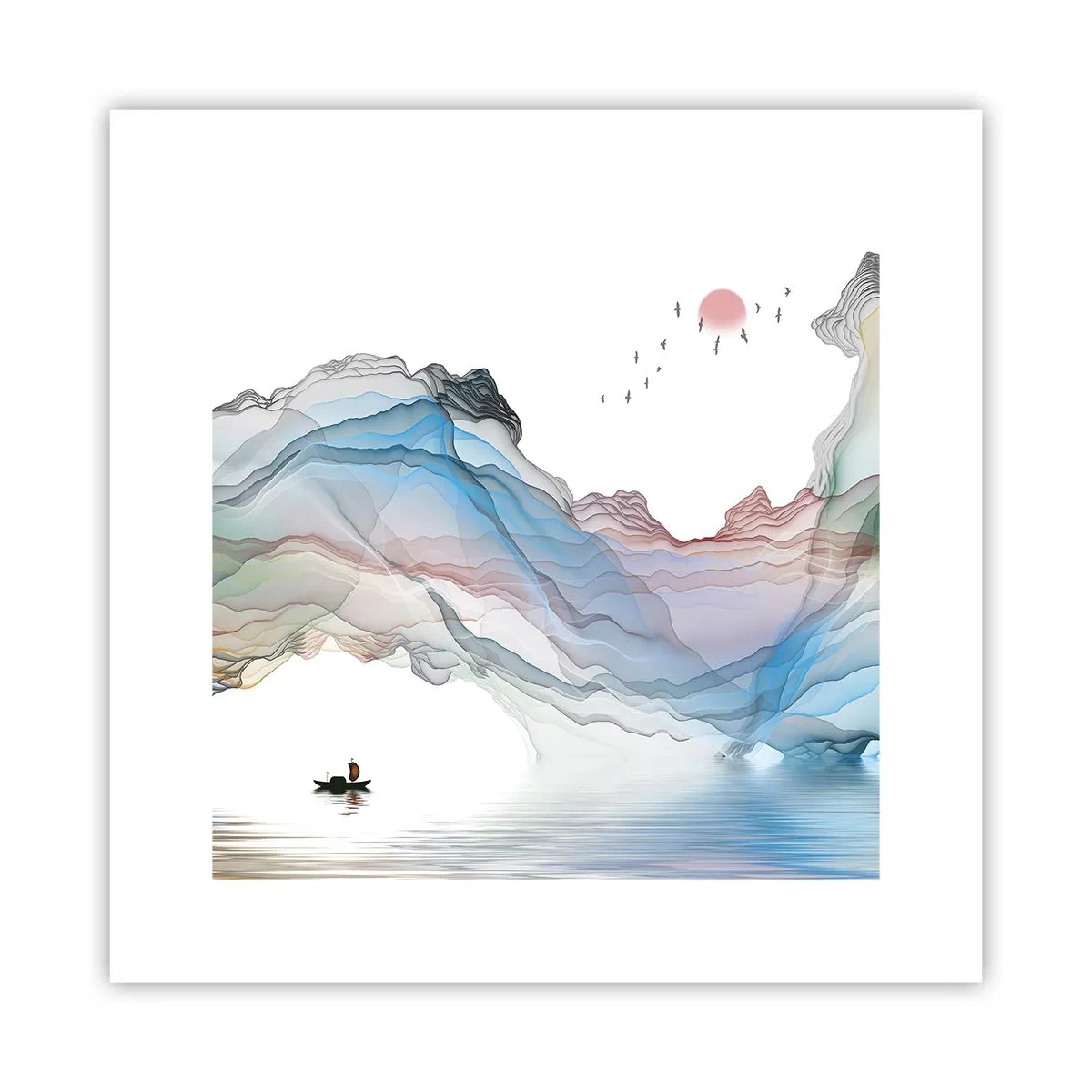 Poster - Spre munții de cristal - 30x30 cm