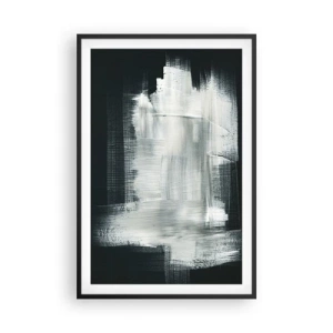 Poster în ramă neagră - Țesut vertical și orizontal - 61x91 cm