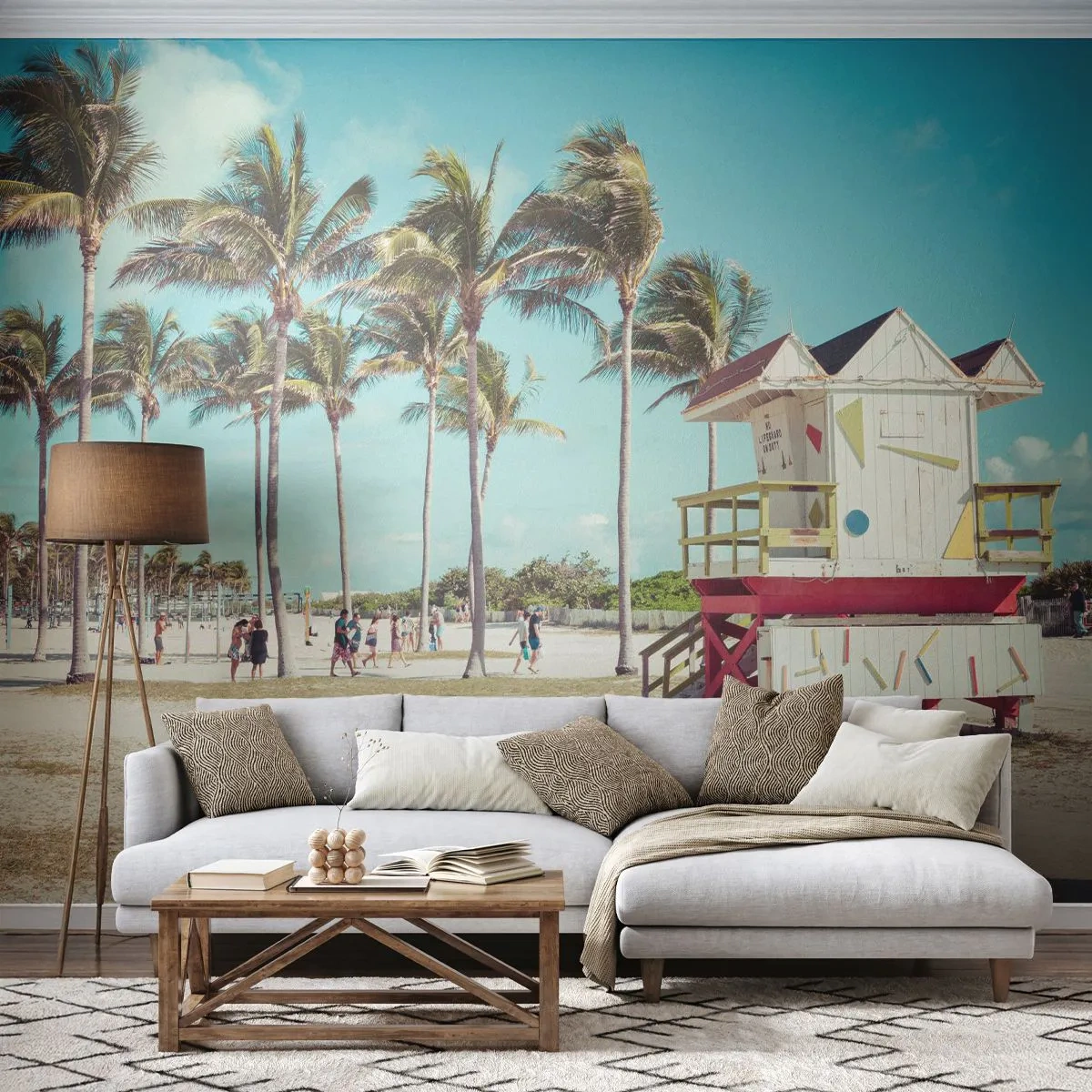 Fototapetă personalizată Premium Canvas - O zi frumoasă te așteaptă - Peisaj, plajă, Florida