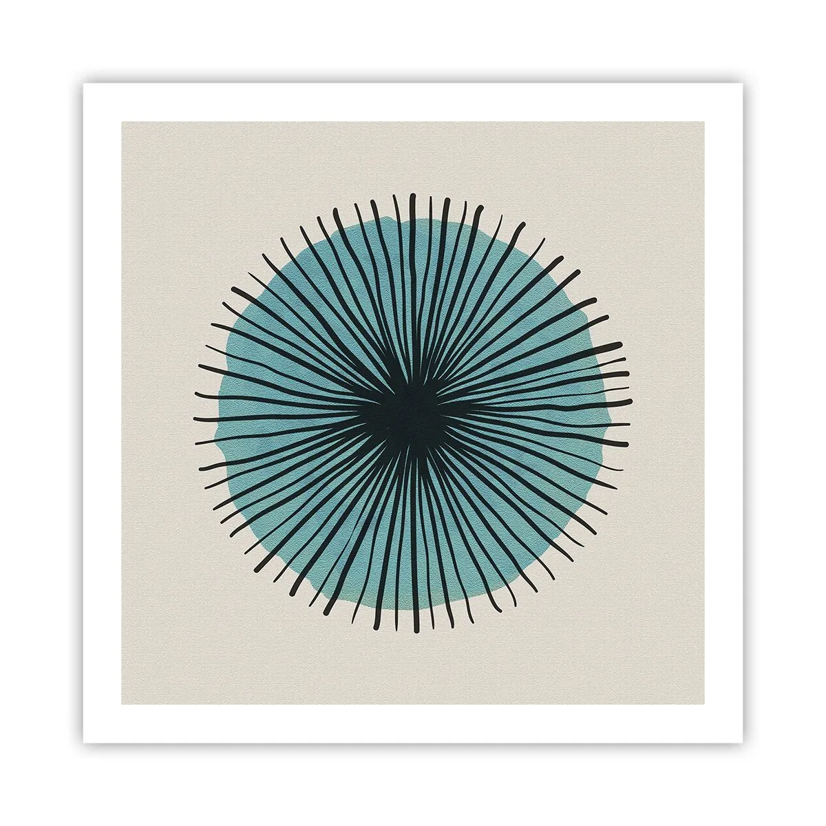 Poster - Radiant pe albastru - 60x60 cm