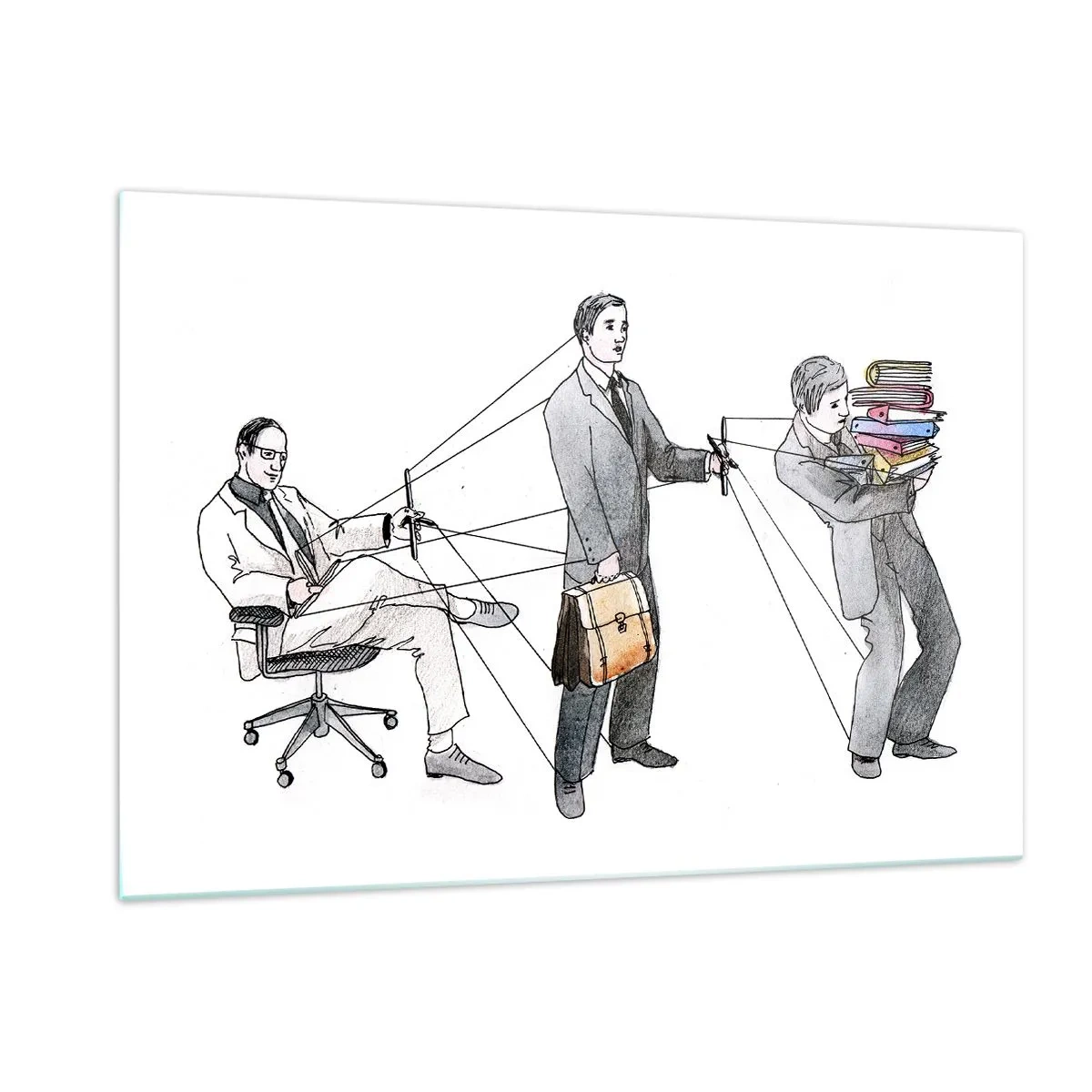 Tablou pe sticlă - Fiecare are stăpânul său - 120x80 cm