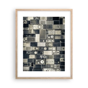 Poster în ramă de stejar deschis - Și totul este în regulă - 40x50 cm