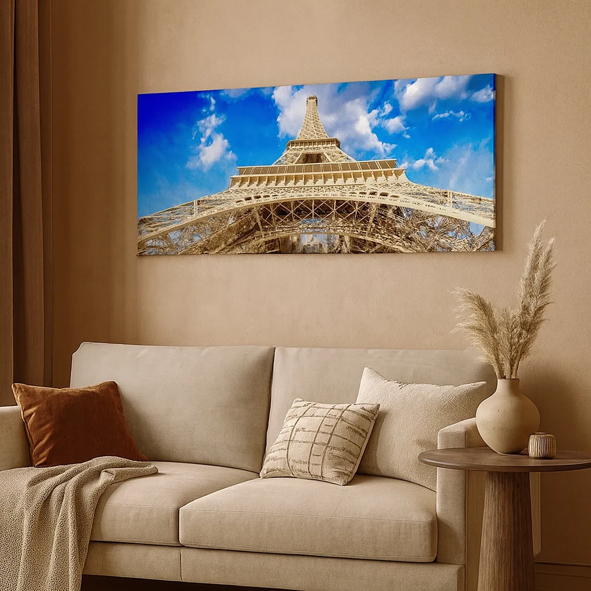 Tablou pe pânză - Atingând cerul și norii - 30x30 cm