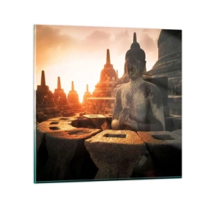 Tablou pe sticlă - Vreme de mare înțelepciune - 70x70 cm