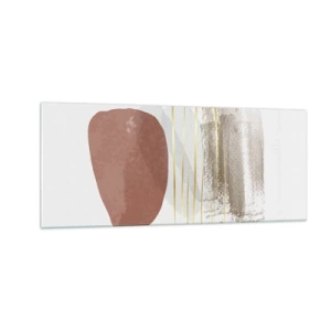 Tablou pe sticlă - Colonadă abstractă - 100x40 cm