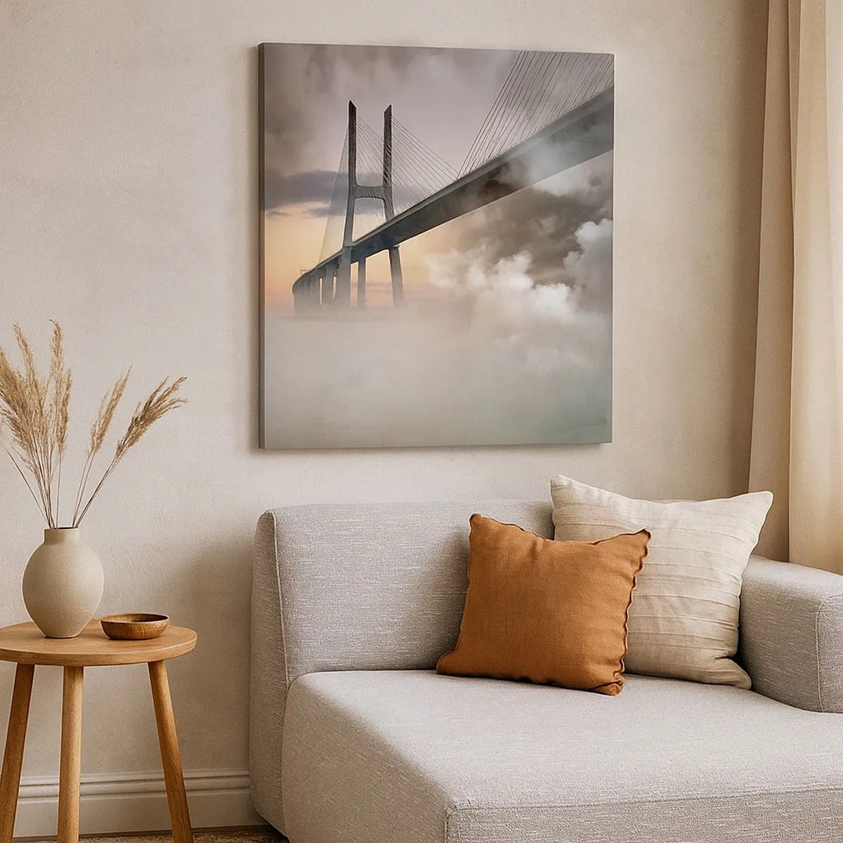 Tablou pe pânză - Lângă un râu care nu există - 30x30 cm