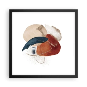 Poster în ramă neagră - Compoziție ovală - 40x40 cm