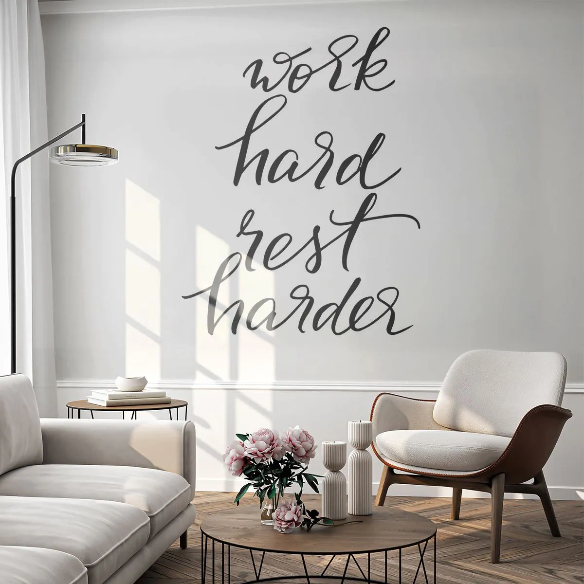 Tapet Premium Sand - Echilibrul vieții - Tipografie, Afirmare, Maxim - 100x70 cm