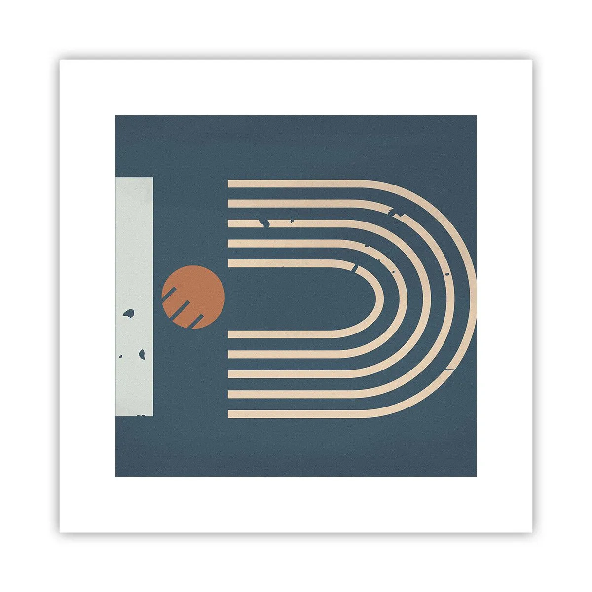 Poster - Geometrie în funcție de rodie - 30x30 cm