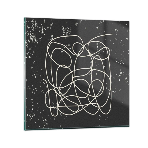 Tablou pe sticlă - Gânduri rătăcitoare - 30x30 cm