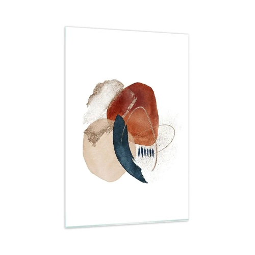 Tablou pe sticlă - Compoziție ovală - 80x120 cm