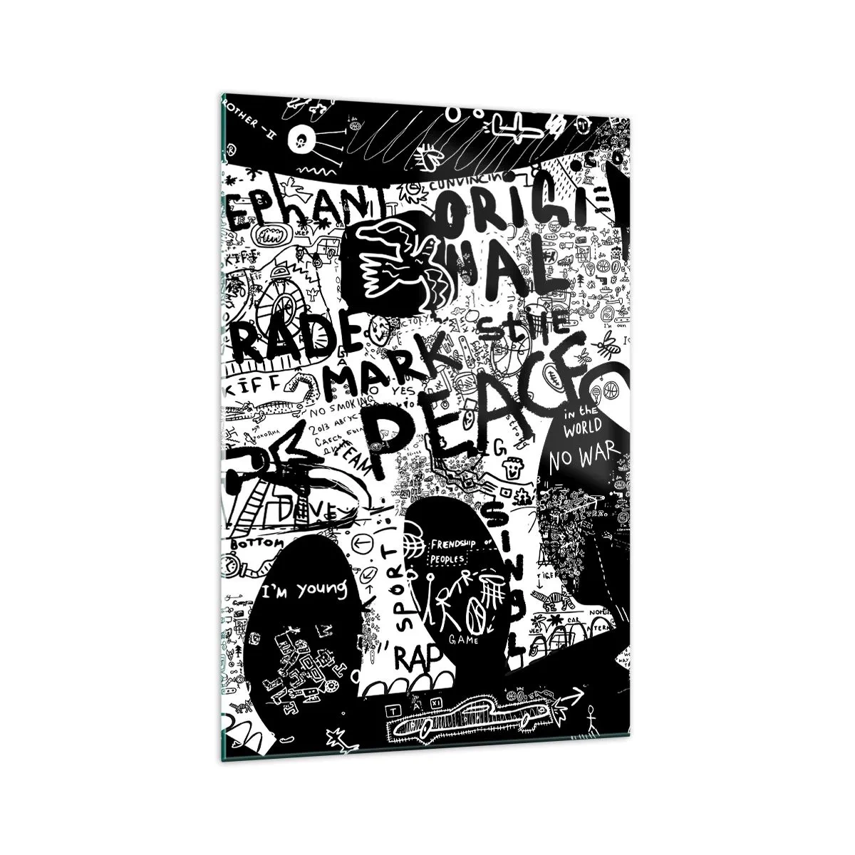 Tablou pe sticlă - Lumea bogată a străzii - 70x100 cm