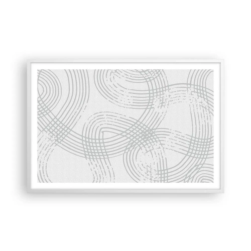 Poster în ramă albă - Nu există o cale ușoară - 91x61 cm