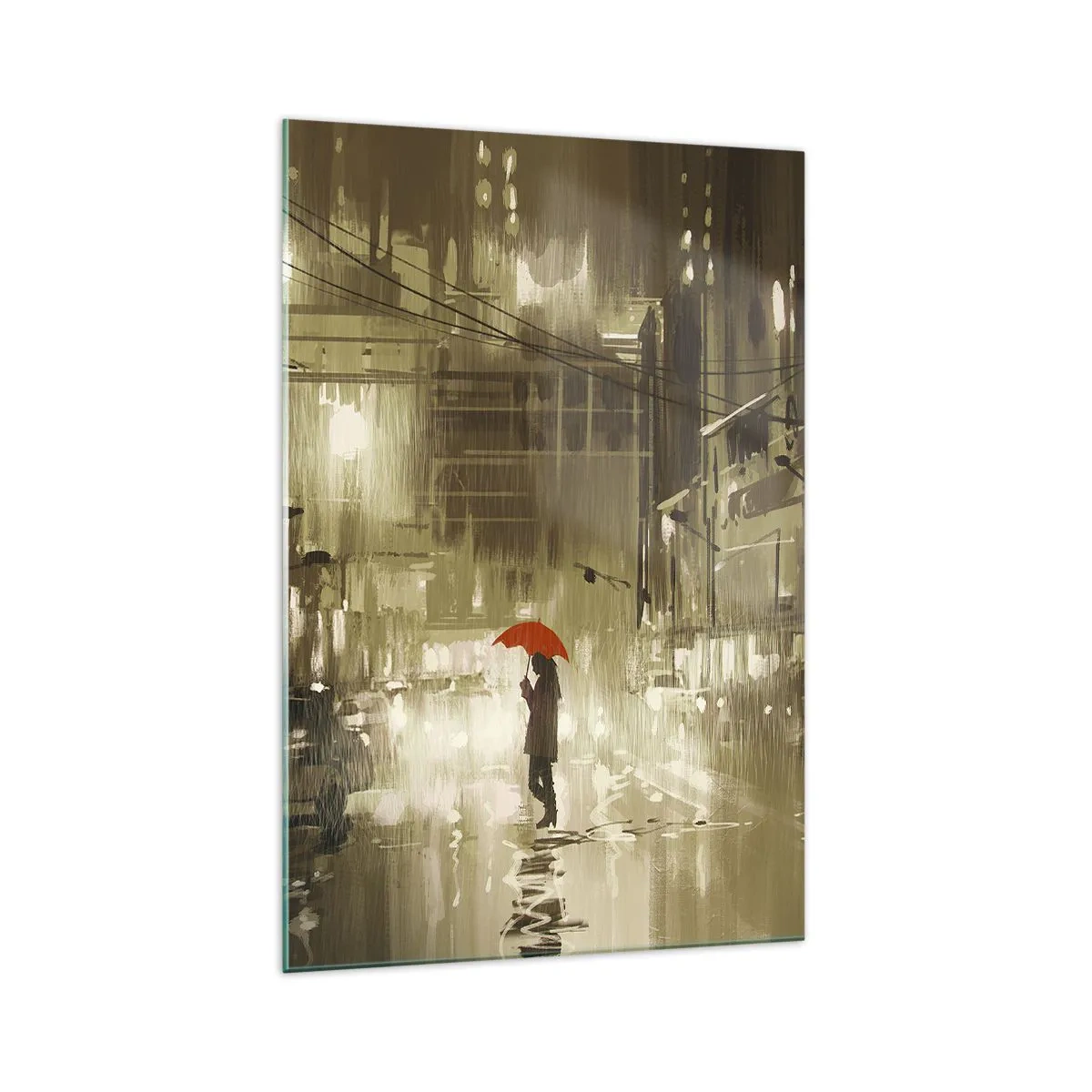 Tablou pe sticlă - Singură, dar nu singuratică - 70x100 cm