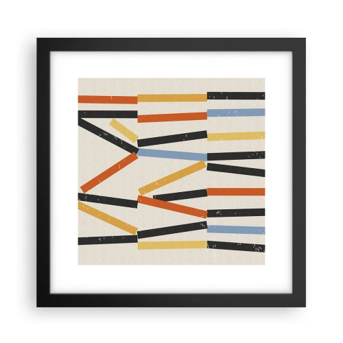 Poster în ramă neagră - Compoziție la nivel - 30x30 cm