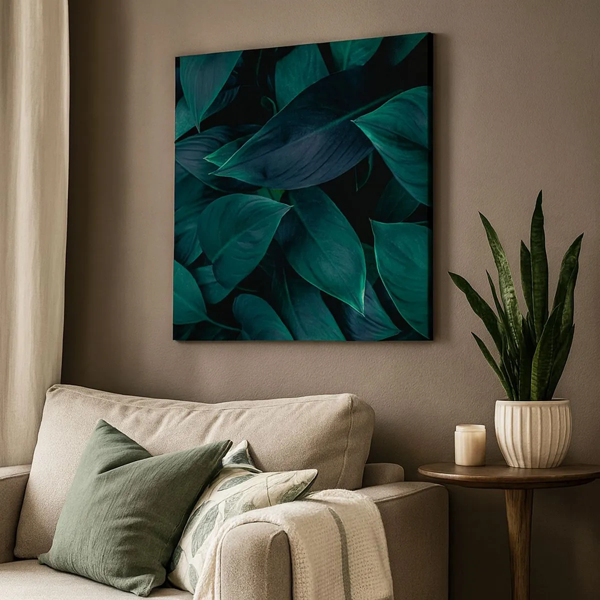 Tablou pe pânză - Verdeața în sine - 30x30 cm