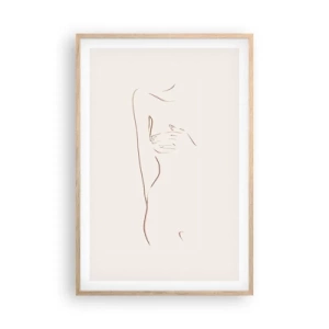 Poster în ramă de stejar deschis - Forma dorinței - 61x91 cm
