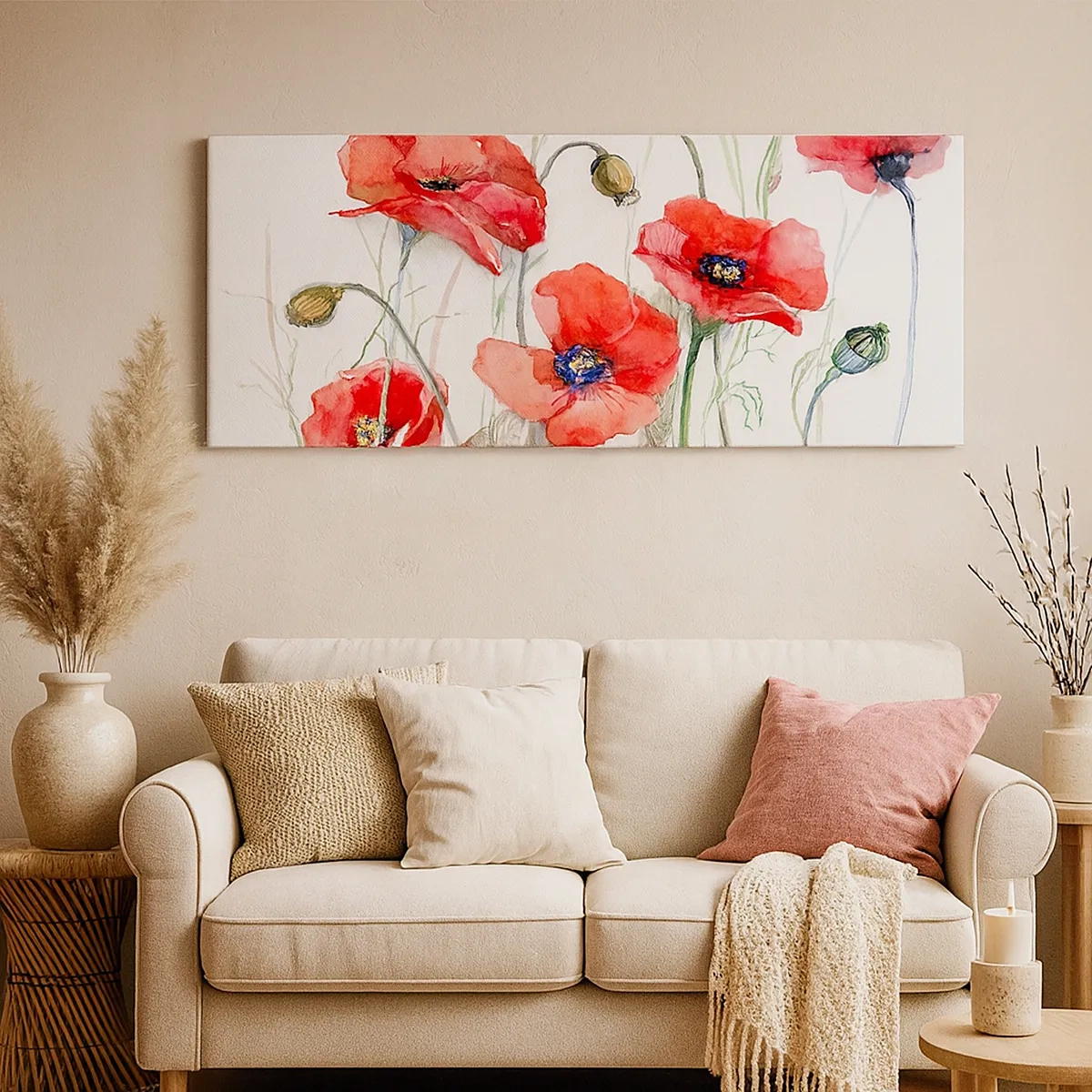 Tablou pe pânză - Flori poloneze - 30x30 cm