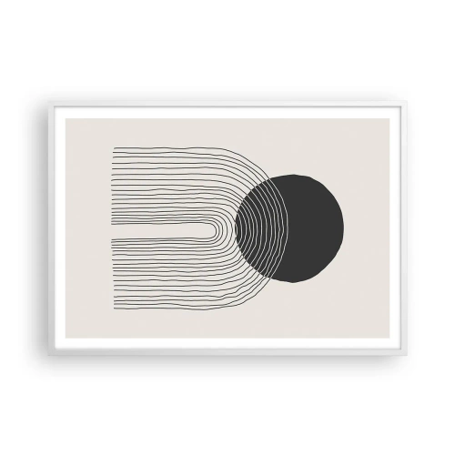 Poster în ramă albă - Tremurând și încrezător - 100x70 cm