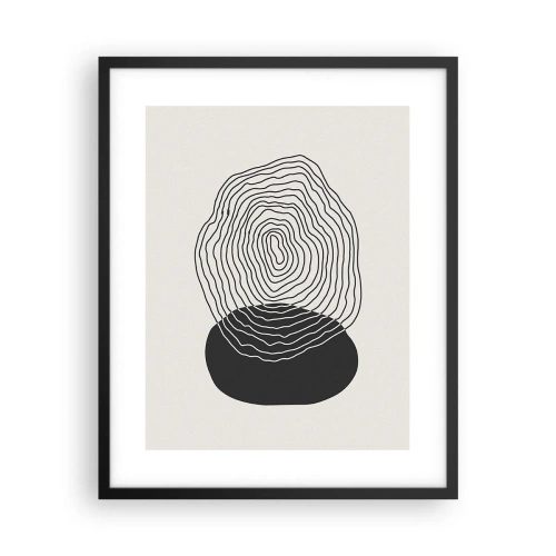 Poster în ramă neagră - Persistență și vibrațiile - 40x50 cm
