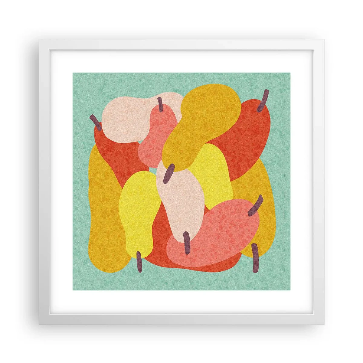 Poster în ramă albă - Gustă soarele de vară - 40x40 cm