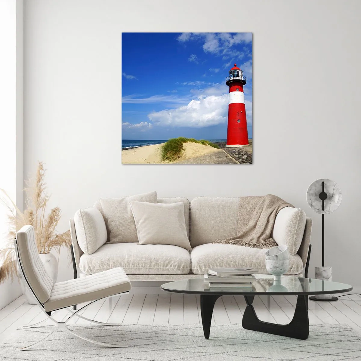 Tablou pe sticlă - Loc de refugiu de vis - 60x60 cm