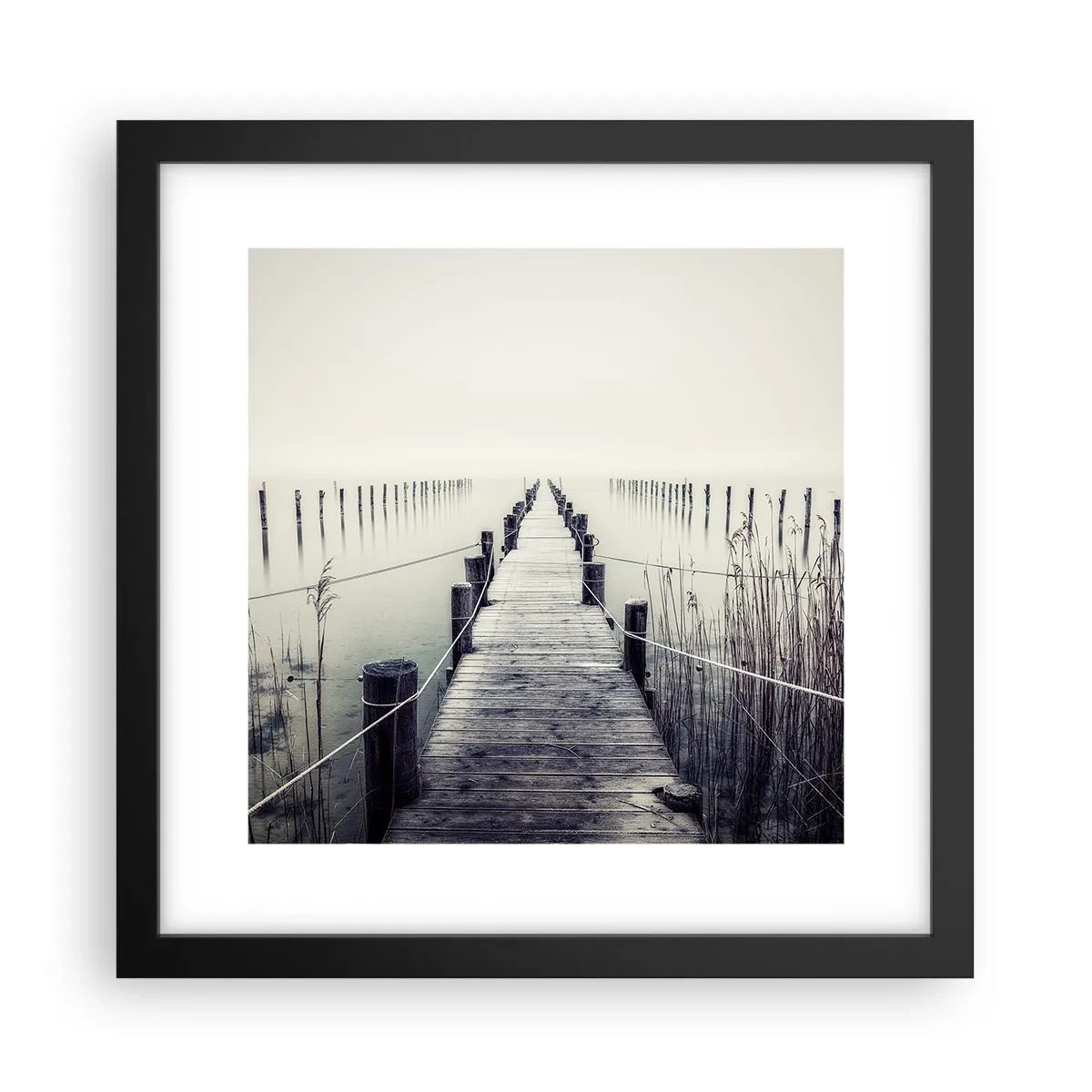 Poster în ramă neagră - Scufundă-te în pace - 30x30 cm