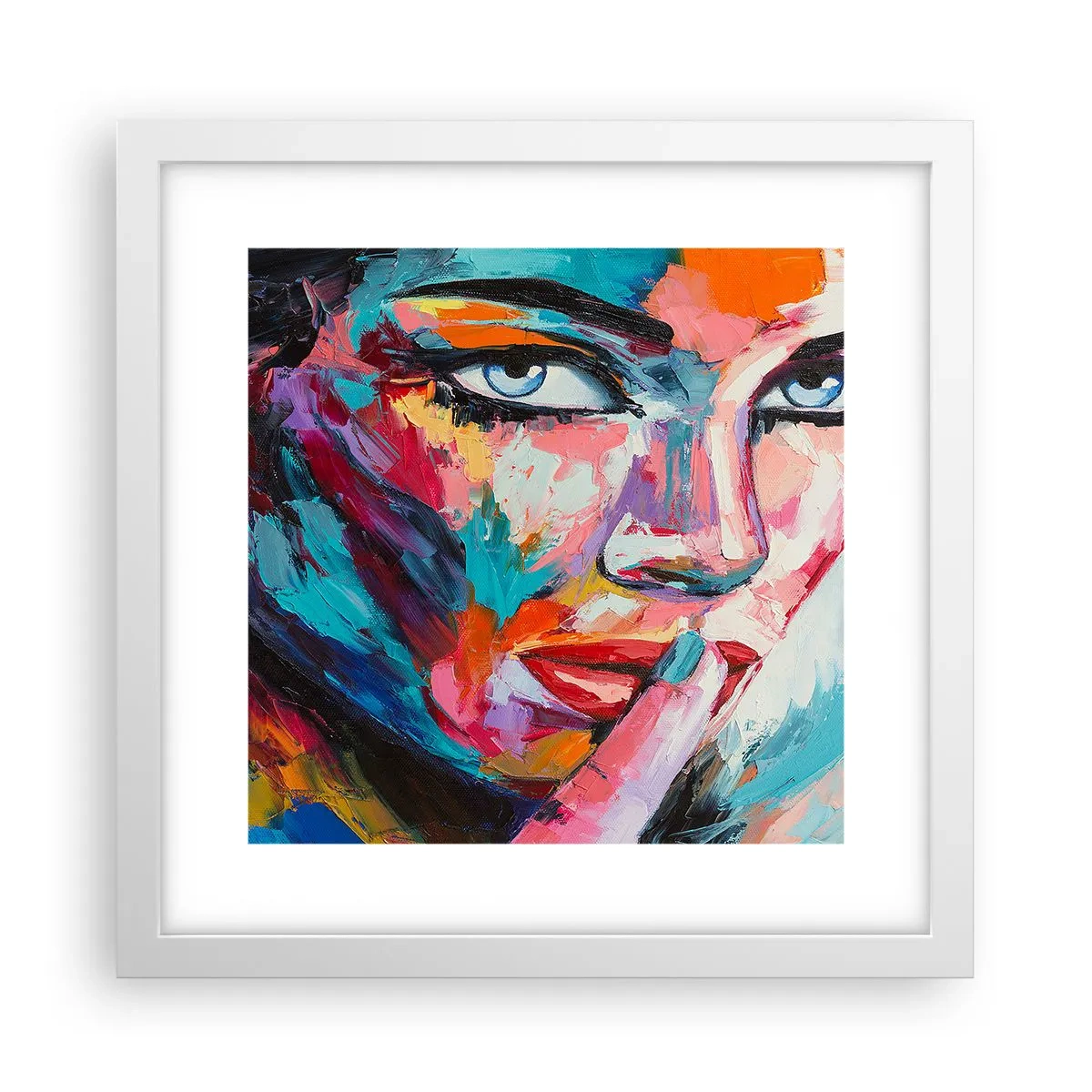 Poster în ramă albă - Primul nostru secret - 30x30 cm