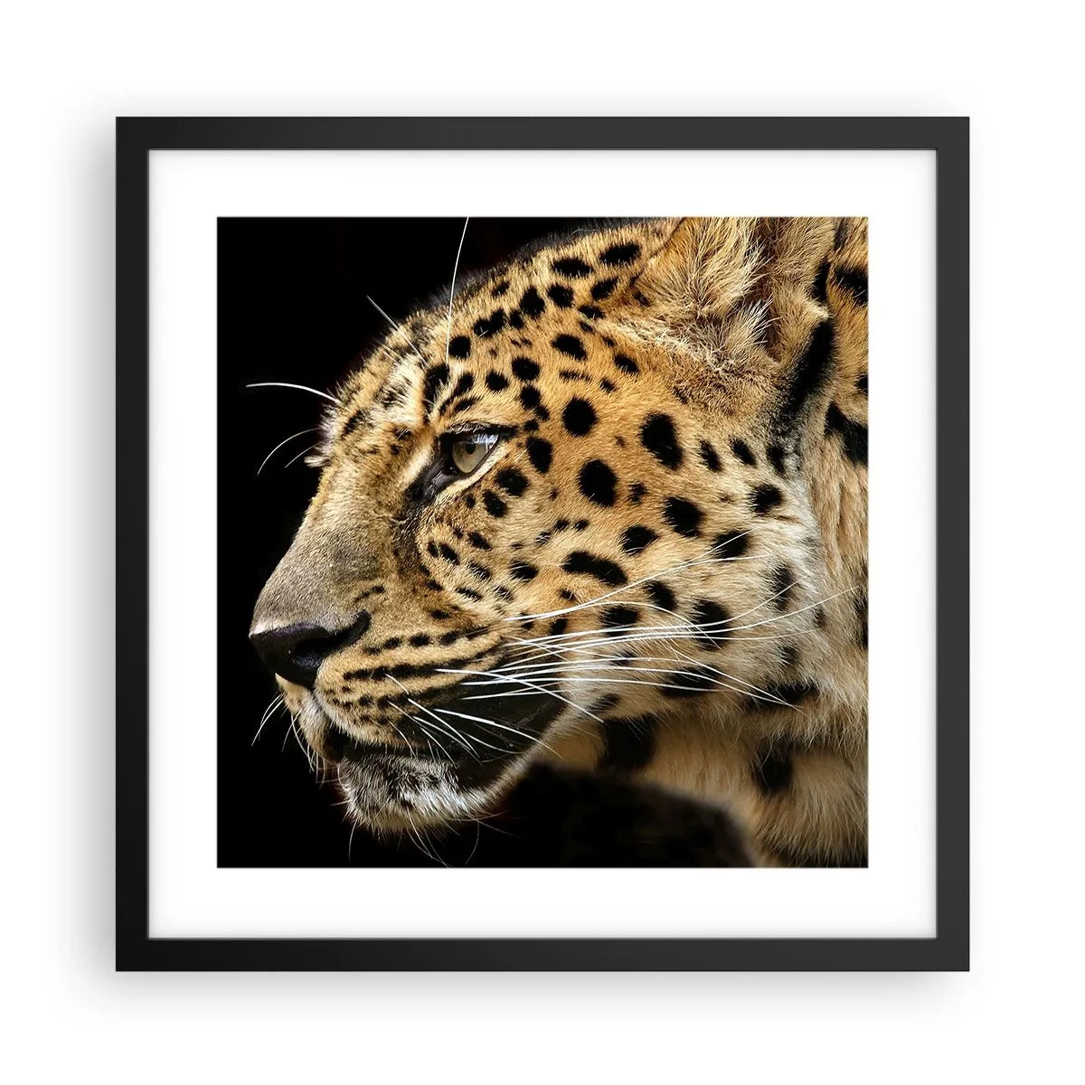 Poster în ramă neagră - Calm, concentrat, pregătit - 40x40 cm