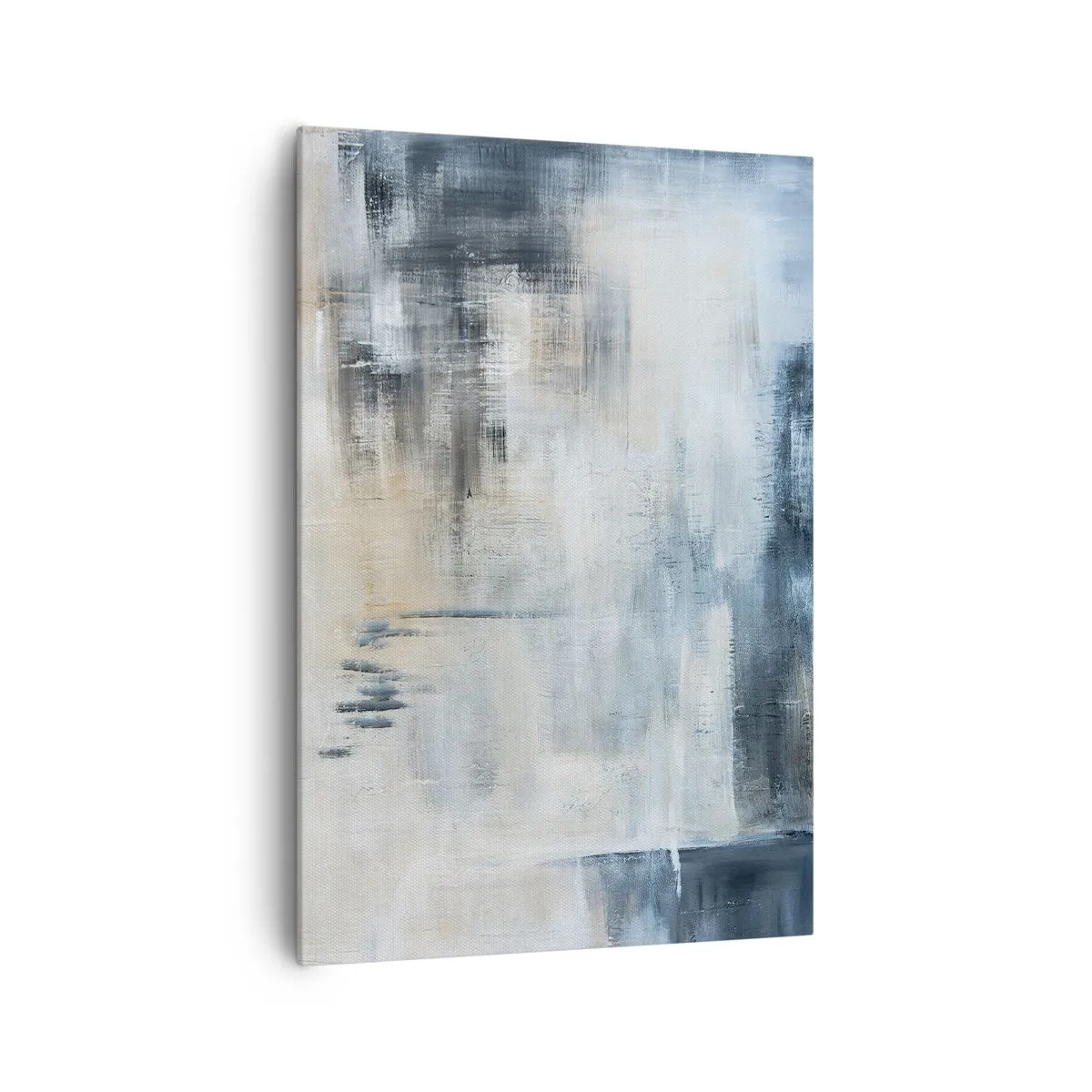 Tablou pe pânză - În spatele unui voal albastru - 70x100 cm