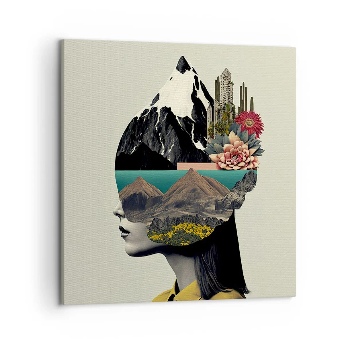 Tablou pe pânză - Femeia - întotdeauna un mister - 50x50 cm