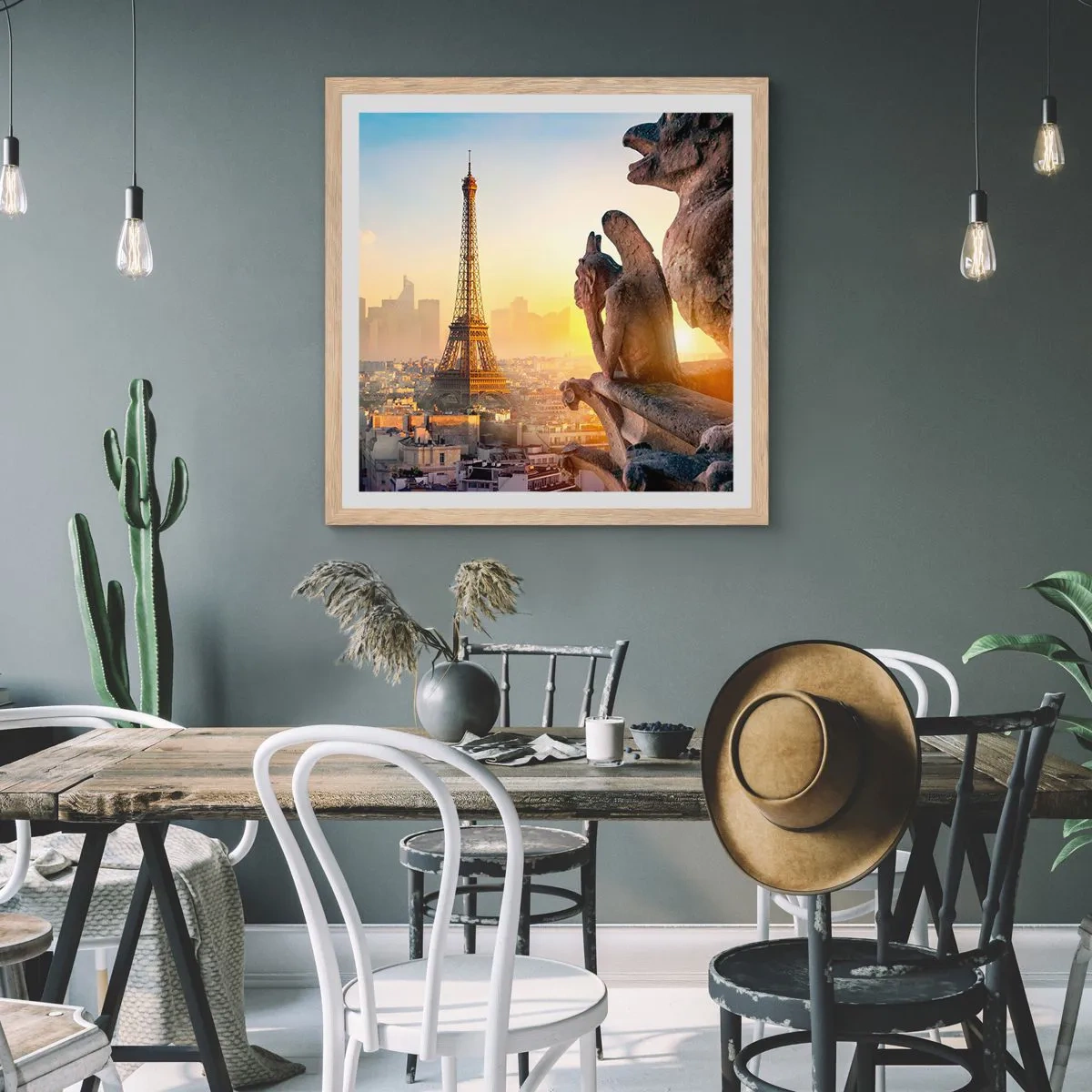 Poster în ramă de stejar deschis - S-au schimbat multe... - 40x40 cm