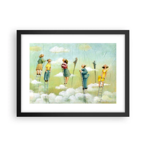 Poster în ramă neagră - Urmează-ți visul - 40x30 cm