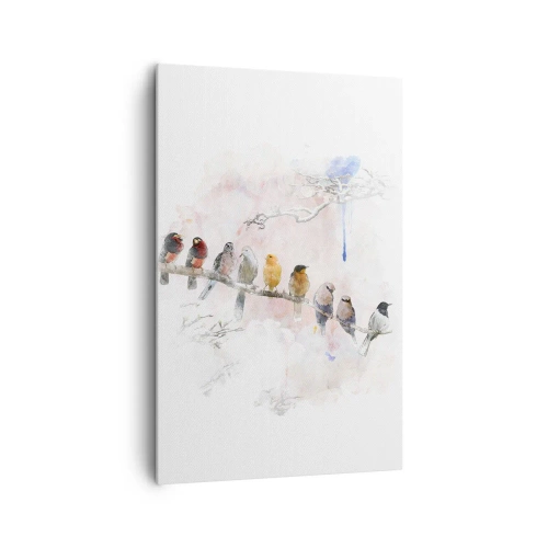 Tablou pe pânză - Întâlnire înaripată - 80x120 cm