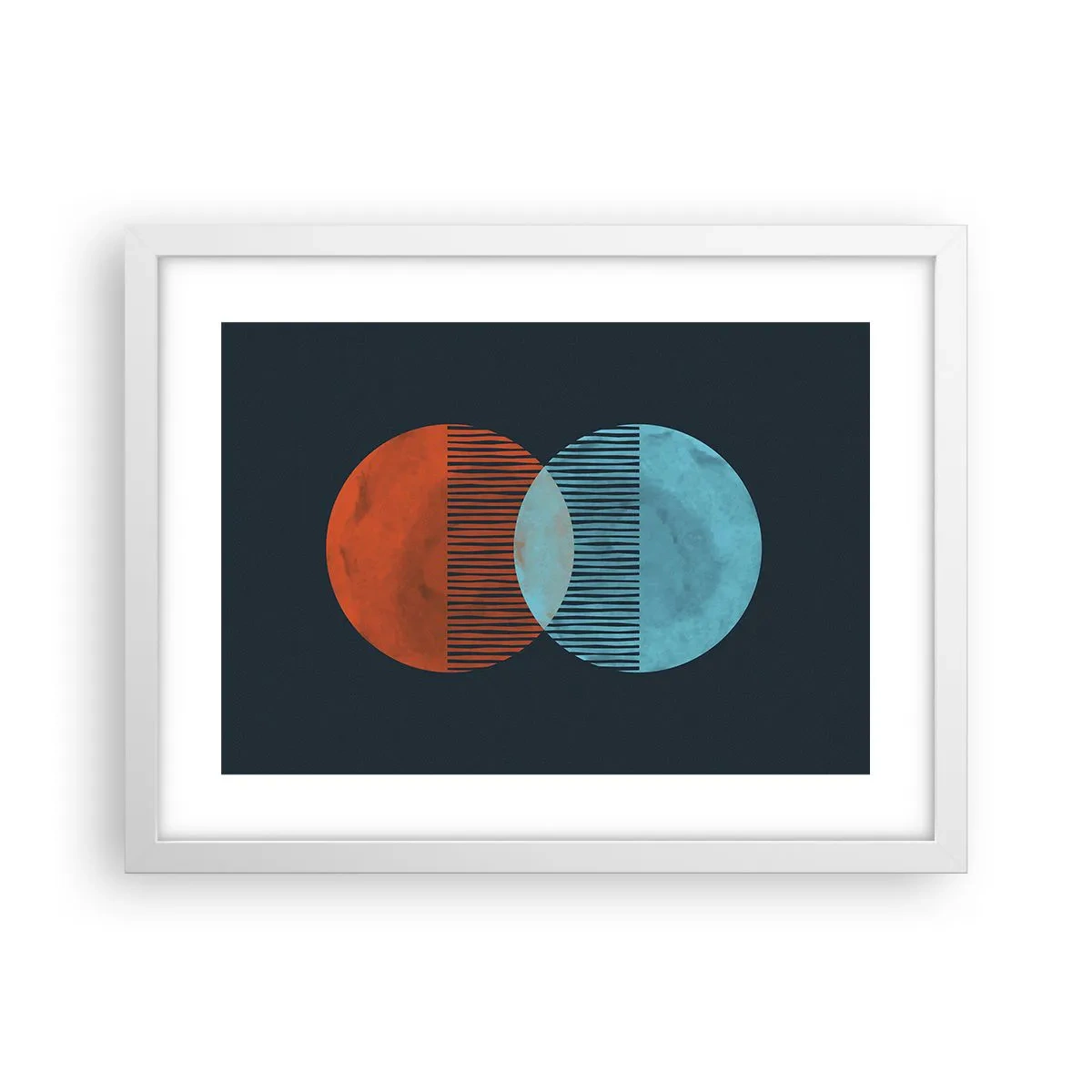 Poster în ramă albă - Fantezie astronomică - 40x30 cm