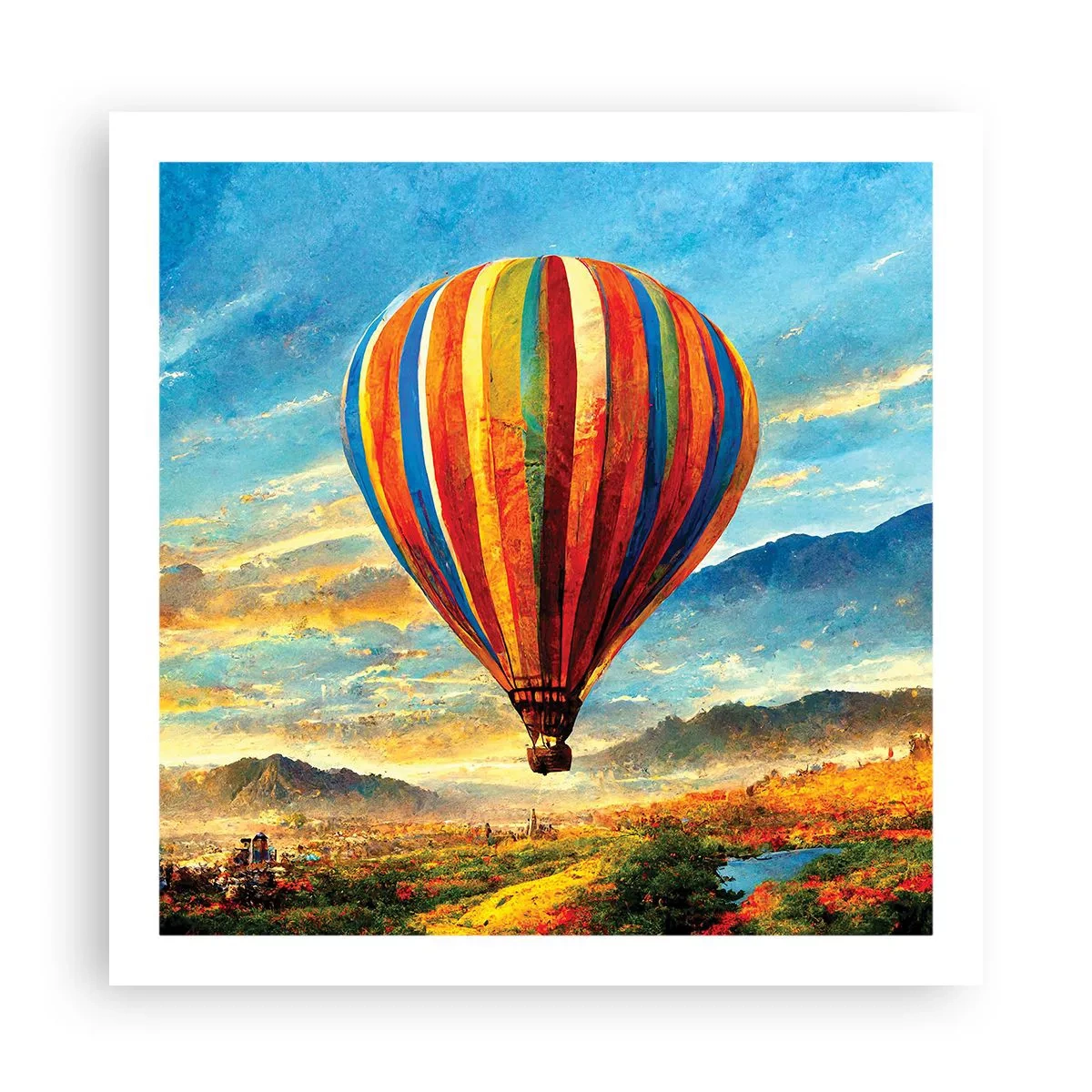 Poster - În liniște puteți vedea mai multe - 60x60 cm