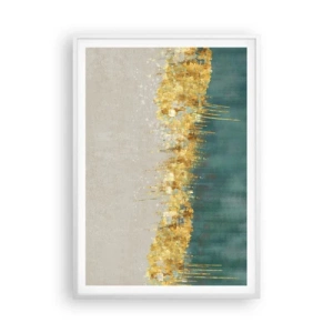 Poster în ramă albă - Frontiera de aur - 70x100 cm