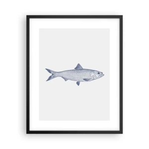 Poster în ramă neagră - Salutări din mările nordice - 40x50 cm