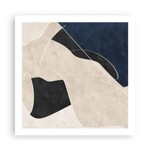 Poster - Compoziție abstractă - contrast de culori - 60x60 cm