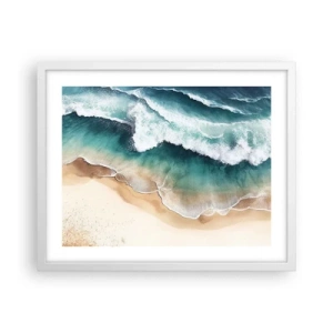 Poster în ramă albă - Întâlnire eternă - 50x40 cm