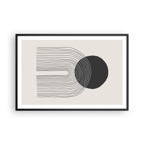 Poster în ramă neagră - Tremurând și încrezător - 91x61 cm