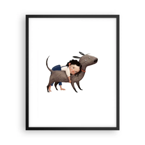 Poster în ramă neagră - Cei mai buni prieteni - 40x50 cm