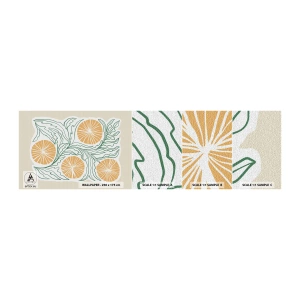 Mostră tapet autocolant Deluxe Sticker - Etnic cu o notă de abstracție - Boho, Lămâie, Minimalism - 100x30 cm