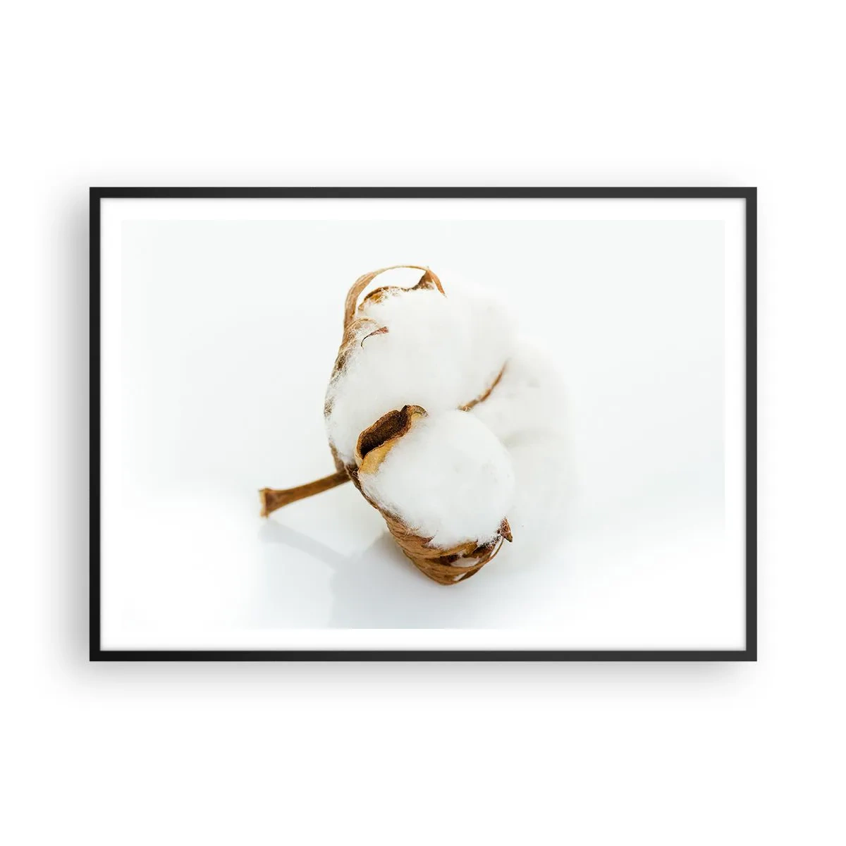 Poster în ramă neagră - Moale prin natură - 100x70 cm